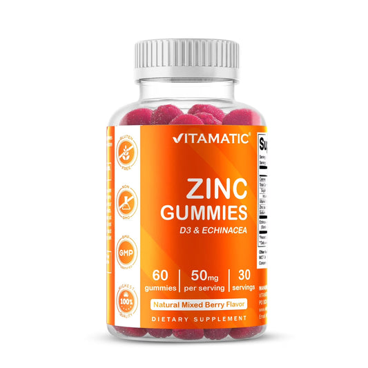 Zinc 50Mg Gummies - 60 Vegan Gummies